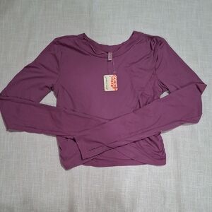 NWT.FP Movement by Free People Purple Long Sleeve Top Size S